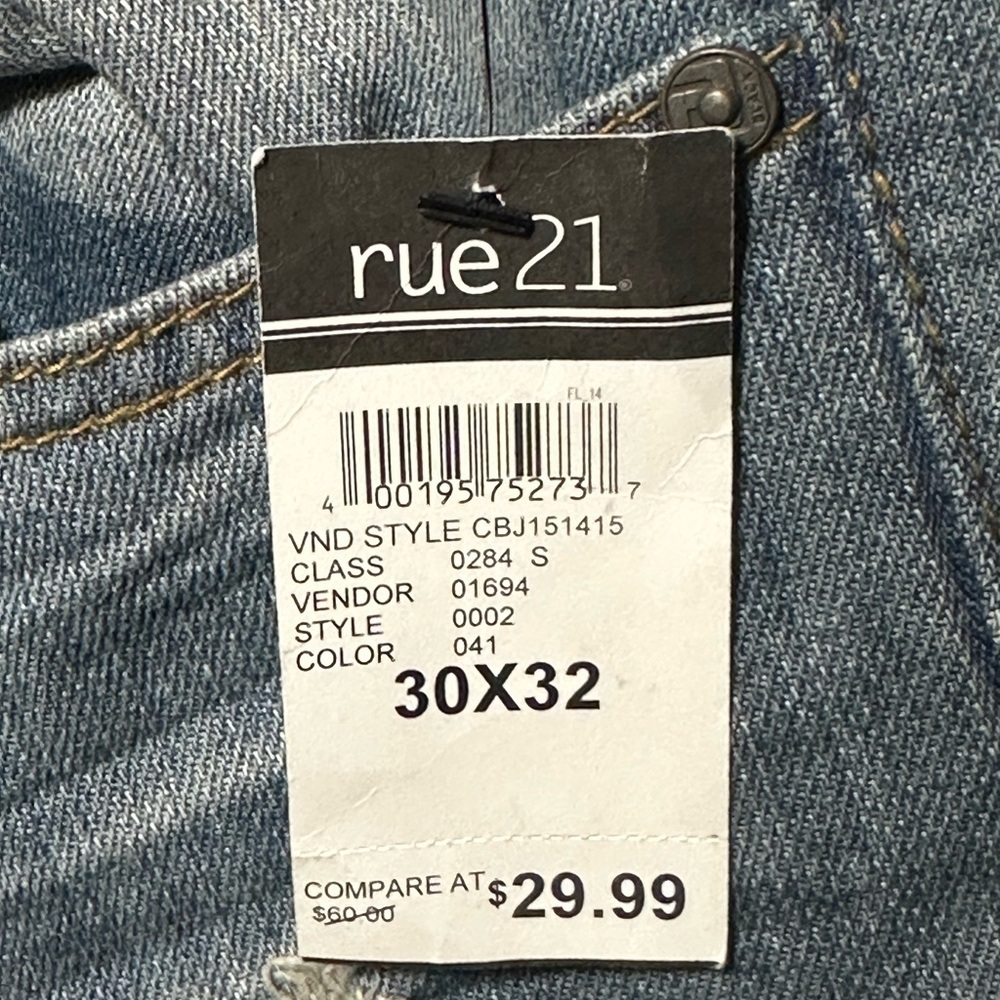 Black Brand Men's Slim Ripped Jeans - Picture 8 of 10